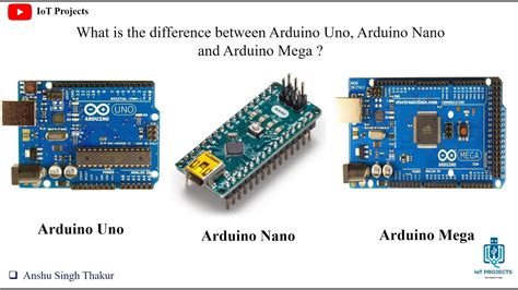 arduino uno mega nano difference